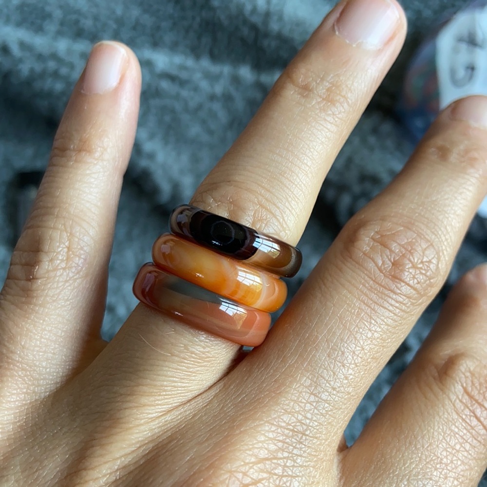 Natural Stone Rings